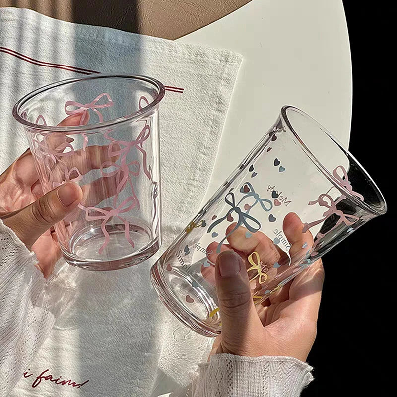 Cute Bow Glass Tumbler