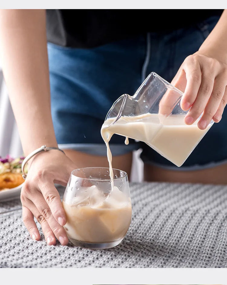 Square Milk Carton Glass